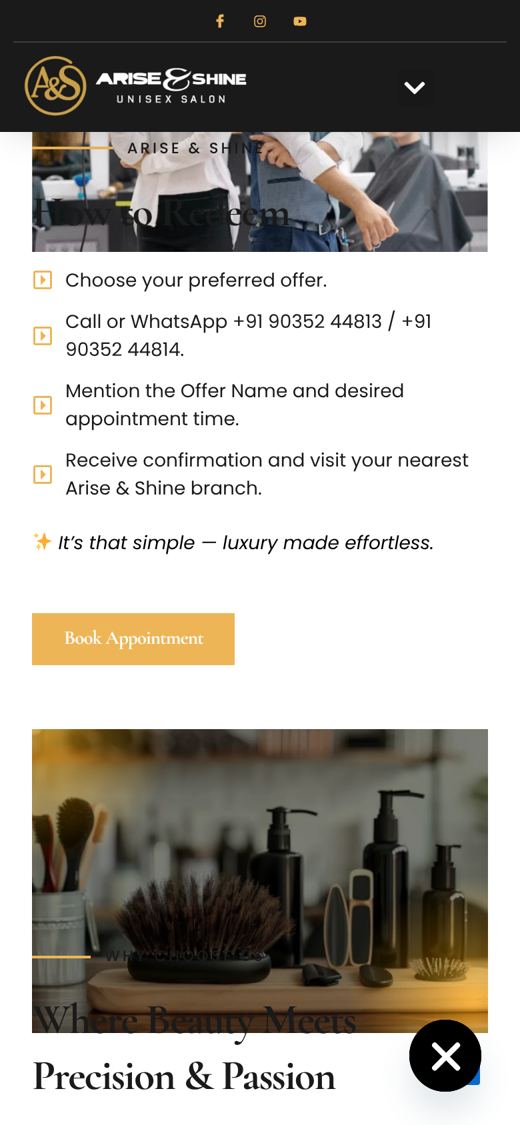 Offer booking steps