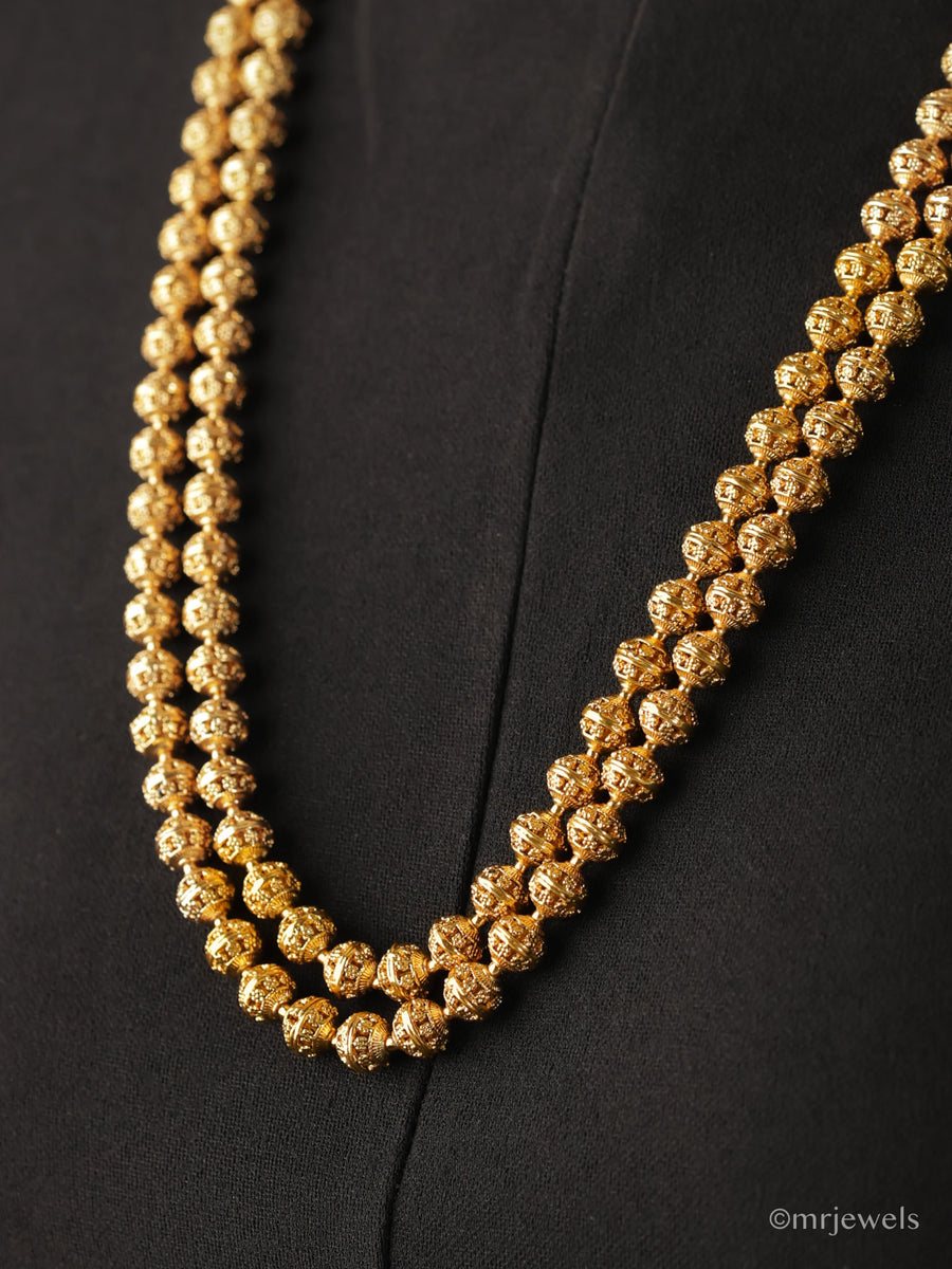 Gold bead chain · mrjewels.in